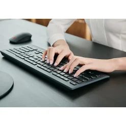 Lenovo® Professional Wireless Keyboard & Mouse, Compact Keyboard, Laser Mouse