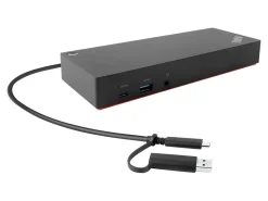Lenovo ThinkPad Hybrid USB-C with USB-A Dock - Docking station - USB-C - 2 x HDMI, 2 x DP - GigE - 135 Watt