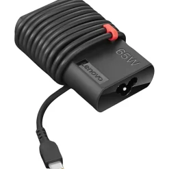 Lenovo ThinkPad 65W Slim AC Adapter (USB Type-C) - 65 W - 120 V AC, 230 V AC Input - 5 V DC Output