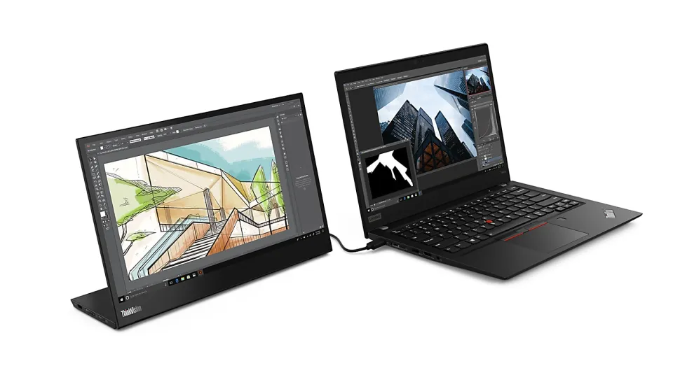Lenovo™ ThinkVision M14 14" FHD IPS USB-C Portable Monitor, 6JZ113