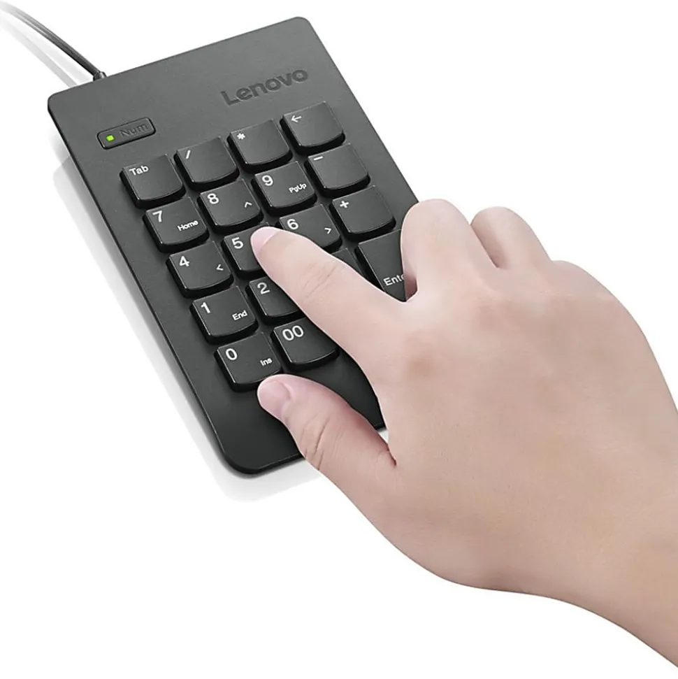 Lenovo USB Numeric Keypad Gen II - Cable Connectivity - USB Interface - 19 Key(s) - Notebook, Tablet - PC - Black