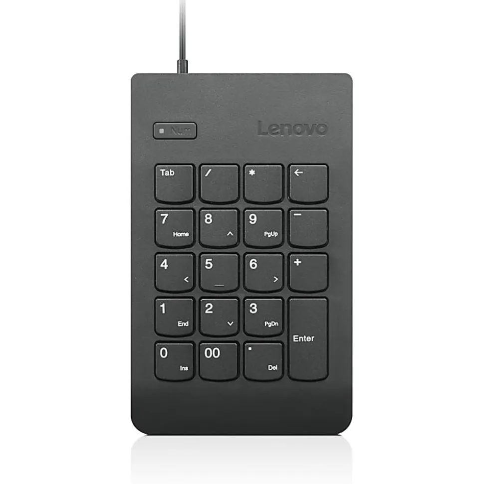 Lenovo USB Numeric Keypad Gen II - Cable Connectivity - USB Interface - 19 Key(s) - Notebook, Tablet - PC - Black