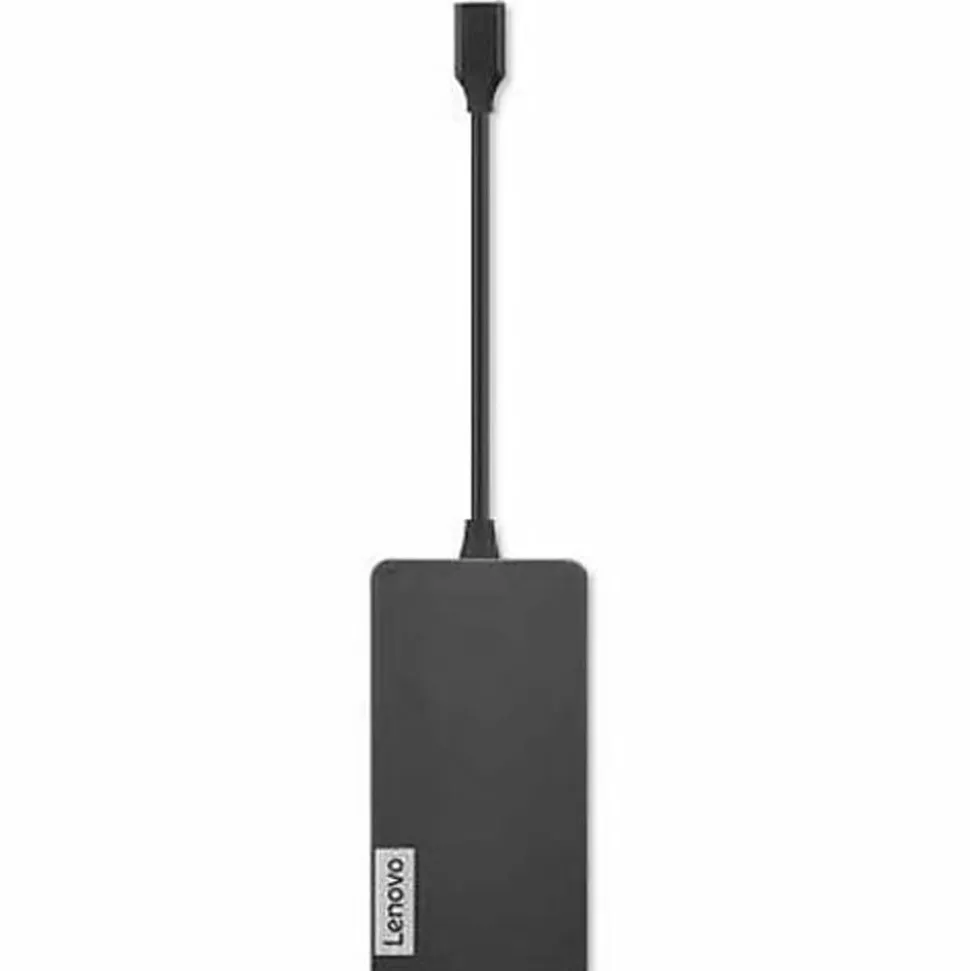 Lenovo® USB Type-C 7-In-1 Travel Hub, Iron Gray, GX90T77924