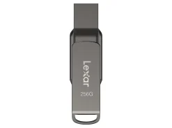 Lexar JumpDrive Dual Drive D400 USB Flash Drive, 256 GB, Silver