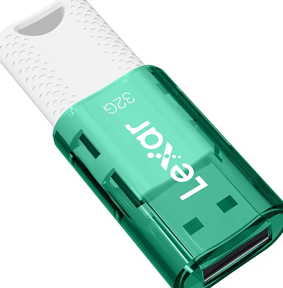 Lexar® JumpDrive® S60 USB 2.0 Flash Drives, 32GB, Assorted, Set Of 5 Drives