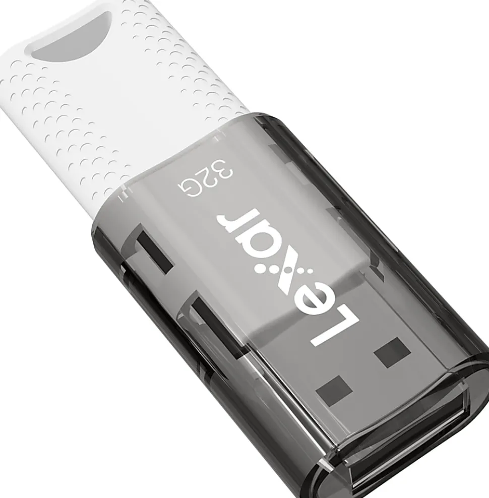 Lexar® JumpDrive® S60 USB 2.0 Flash Drives, 32GB, Assorted, Set Of 5 Drives