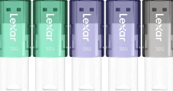 Lexar® JumpDrive® S60 USB 2.0 Flash Drives, 32GB, Assorted, Set Of 5 Drives