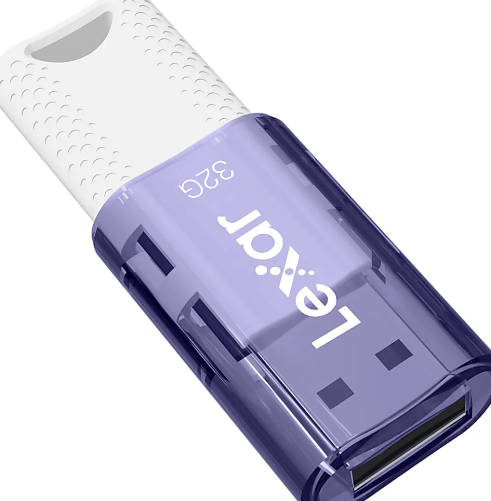 Lexar® JumpDrive® S60 USB 2.0 Flash Drives, 32GB, Assorted, Set Of 5 Drives