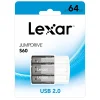 Lexar® JumpDrive® S60 USB 2.0 Flash Drives, 64GB, Black Pack Of 3 Flash Drives