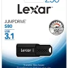 Lexar® JumpDrive® S80 USB 3.1 Flash Drive, 256GB, Black, LJDS80-256BNBNU