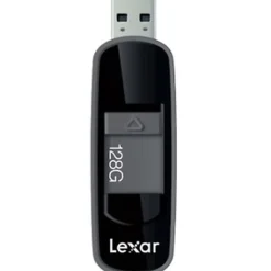 Lexar® JumpDrive® S75 USB 3.0 Flash Drive, 128GB, Gray, LJDS75-128ABNLN