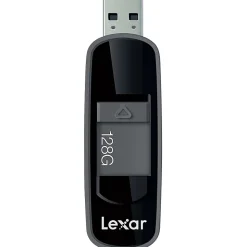 Lexar® JumpDrive® S75 USB 3.0 Flash Drive, 128GB, Gray, LJDS75-128ABNLN