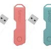 Lexar® JumpDrive® TwistTurn2 USB 2.0 Flash Drive, 32GB, Assorted Colors, LJDTT2-32GABOD20