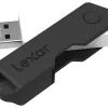 Lexar® JumpDrive® TwistTurn2 USB 2.0 Flash Drive, 64GB, Black, LJDTT2-64GABNABK
