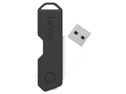 Lexar® JumpDrive® TwistTurn2 USB 2.0 Flash Drive, 64GB, Black, LJDTT2-64GABNABK