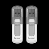 Lexar® JumpDrive V100 USB 3.0 Flash Drives, 128GB, Gray, Pack Of 2 Flash Drives