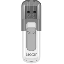 Lexar® JumpDrive V100 USB 3.0 Flash Drives, 128GB, Gray, Pack Of 2 Flash Drives