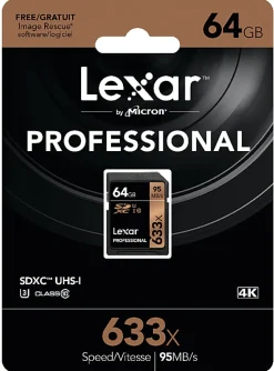 Lexar® Professional UHS-I SDXC™ Memory Card, 64GB