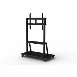 LG Mobile Display Stand, 352 lb Capacity, 52"L x 64"W x 26"H, 55" to 98" Screen Supported