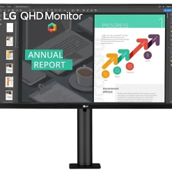 LG 27” QHD IPS HDR 10 USB-C Monitor With Ergo Stand
