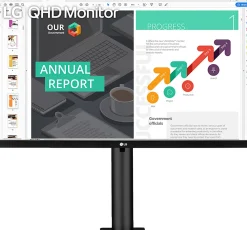 LG 27” QHD IPS HDR 10 USB-C Monitor With Ergo Stand
