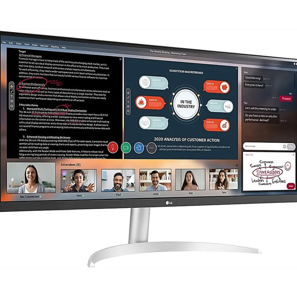 LG 34" UltraWide™ FHD IPS Monitor, 34WP50S, FreeSync