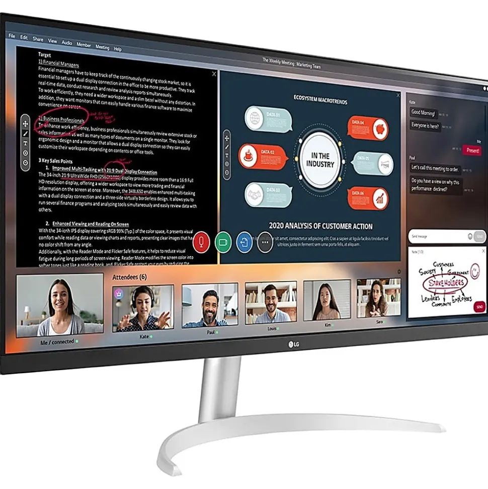 LG 34" UltraWide™ FHD IPS Monitor, 34WP50S, FreeSync