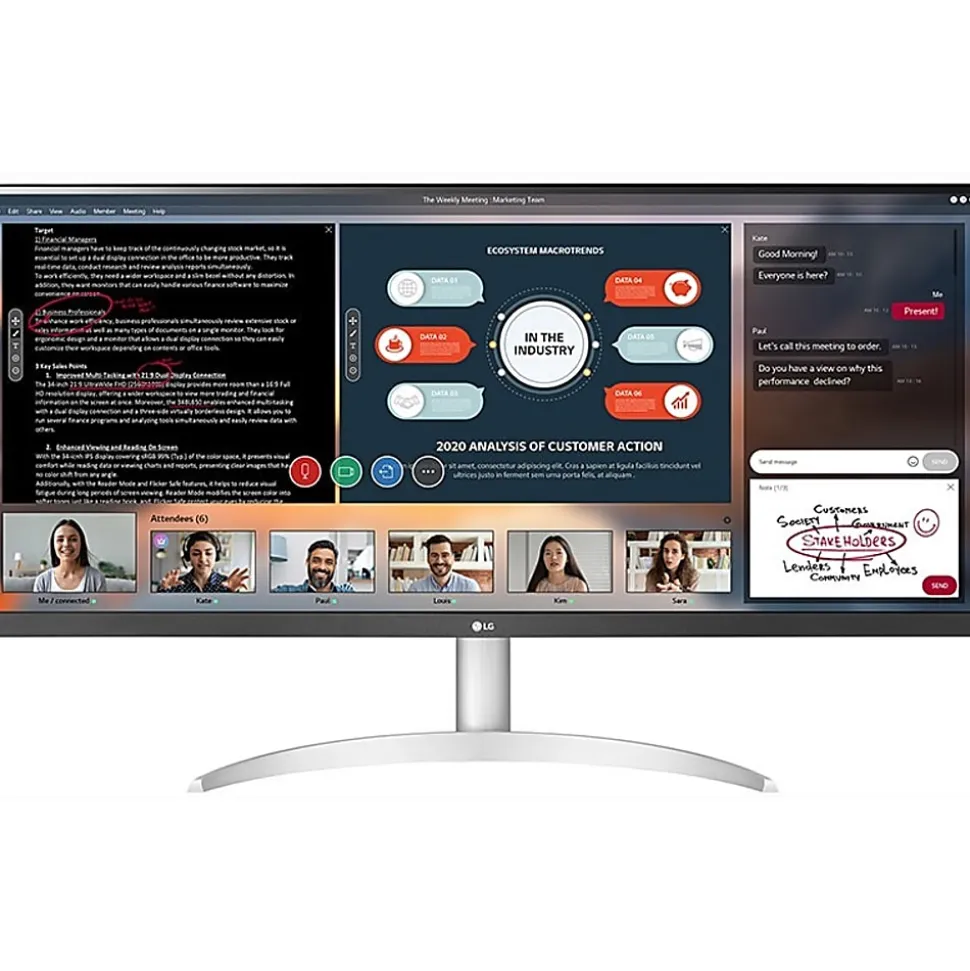 LG 34" UltraWide™ FHD IPS Monitor, 34WP50S, FreeSync