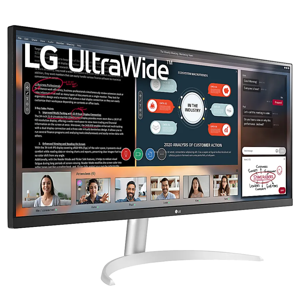 LG 34" UltraWide™ FHD IPS Monitor, 34WP50S, FreeSync