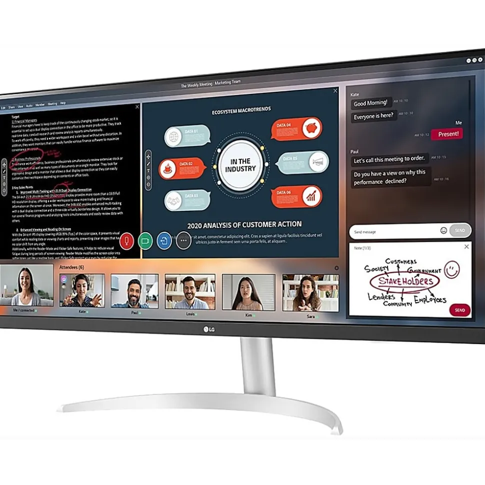 LG 34" UltraWide™ FHD IPS Monitor, 34WP50S, FreeSync