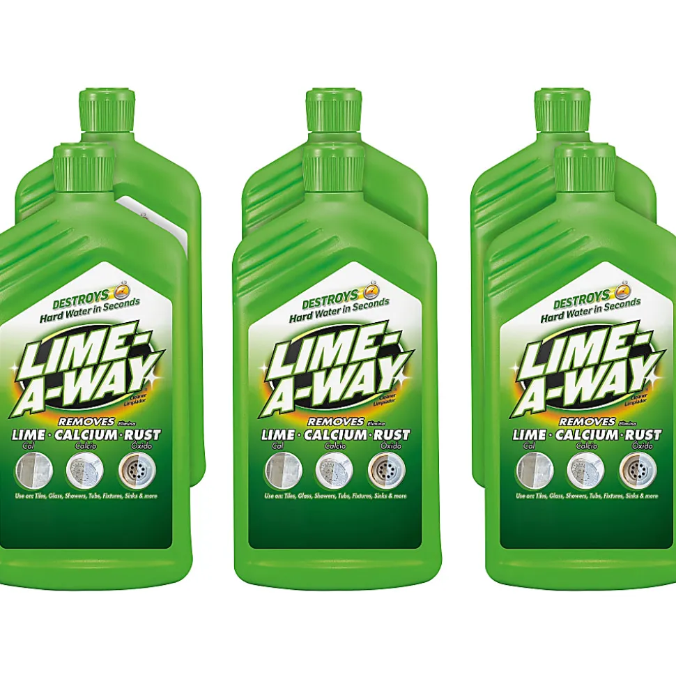 Lime-A-Way Cleaner - For Multipurpose - 28 fl oz (0.9 quart) - Unscented - Clear - 6/Carton - 87000CT
