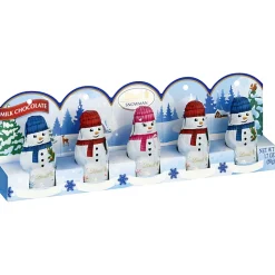 Lindt Holiday Mini Milk Chocolate Snowmen, 1.7 Oz, Pack Of 5 Snowmen
