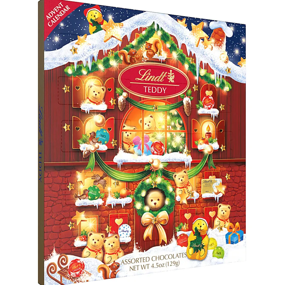 Lindt Holiday Teddy Advent Calendar, 4.5 Oz