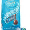 Lindt Lindor Milk Chocolate Sea Salt Truffles, 5.1 Oz, Case Of 3 Bags