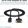 Line StarTech.com 6ft (1.8m) DisplayPort to DVI Cable, 1080p Video, DisplayPort to DVI-D Adapter/Converter Cable, DP 1.2 to DVI Monitor Cable