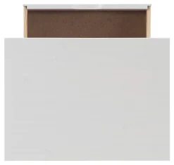 Linon Casimer 6-Drawer Wide Rolling Home Office Storage Cart, White