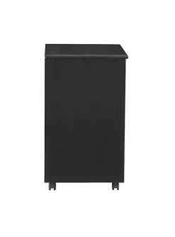 Linon Casimer 6-Drawer Wide Rolling Home Office Storage Cart, Black