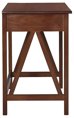 Linon Rockport 46"W Home Office Writing Desk, Antique Tobacco