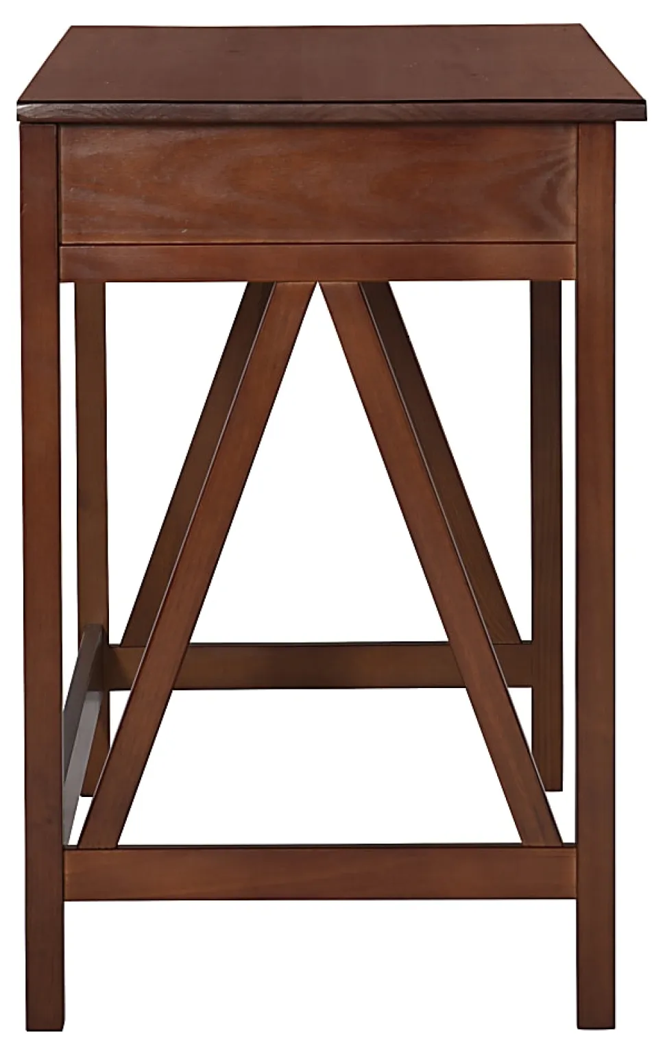 Linon Rockport 46"W Home Office Writing Desk, Antique Tobacco