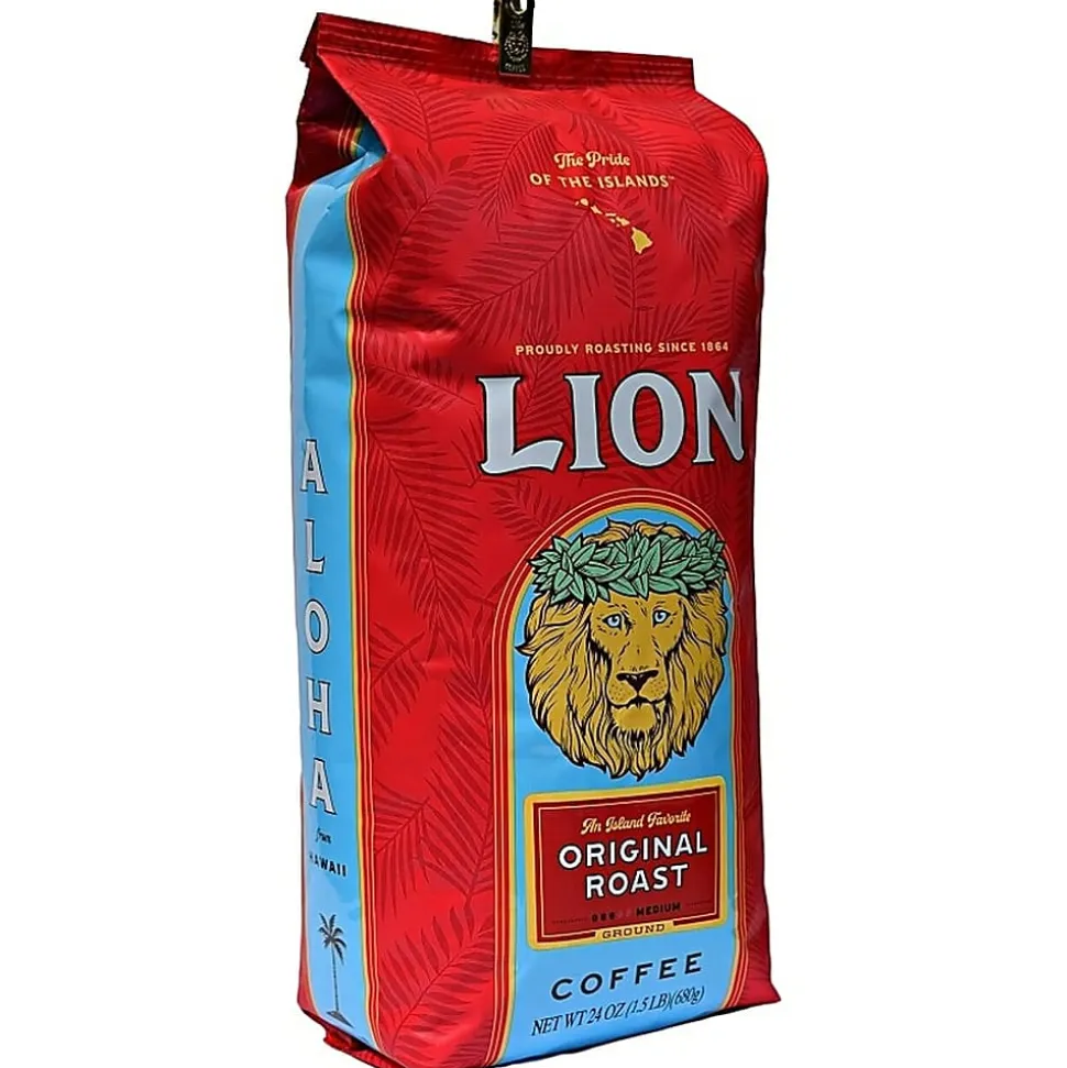 Lion Ground Coffee, Original Roast, 24 Oz