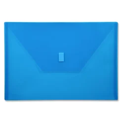 Lion VELCRO®-Closure Poly Envelope, 13" x 9 3/8", Blue