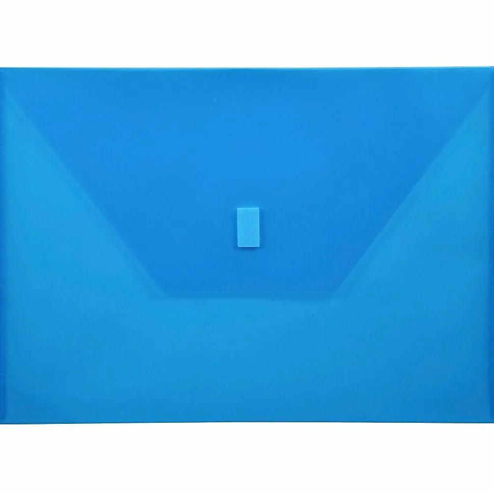Lion VELCRO®-Closure Poly Envelope, 13" x 9 3/8", Blue