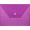 Lion VELCRO®-Closure Poly Envelope, 13" x 9 3/8", Purple