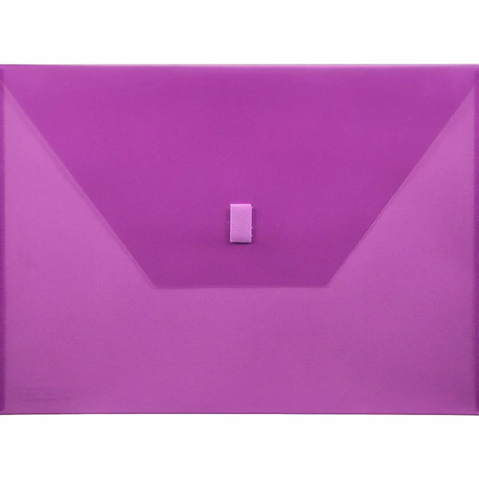 Lion VELCRO®-Closure Poly Envelope, 13" x 9 3/8", Purple