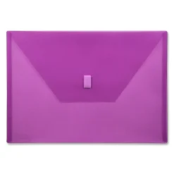 Lion VELCRO®-Closure Poly Envelope, 13" x 9 3/8", Purple