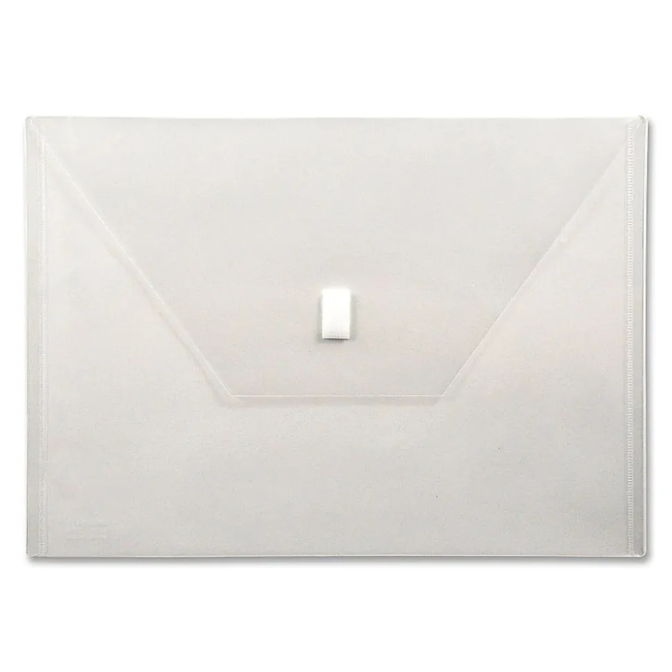 Lion VELCRO®-Closure Poly Envelope, 13" x 9 3/8", Clear