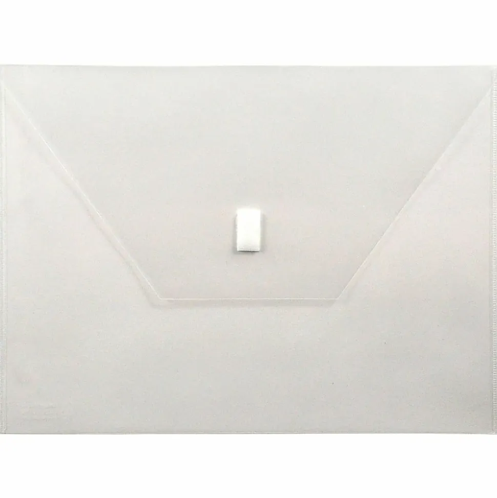 Lion VELCRO®-Closure Poly Envelope, 13" x 9 3/8", Clear