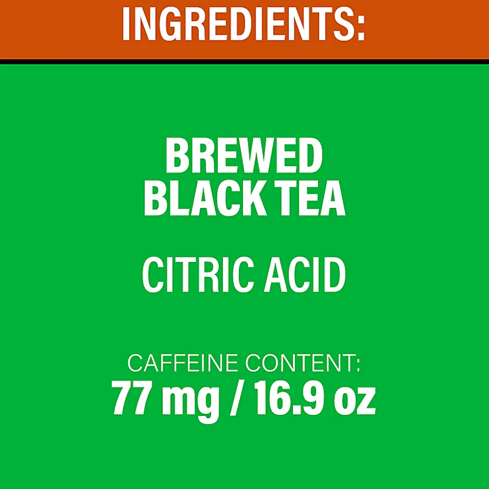 Lipton Pure Leaf Unsweetened Iced Black Tea, 16.9 Oz, Pack Of 18 Bottles