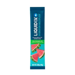 Liquid IV Hydration Multiplier Sticks, Watermelon, 4.52 Fl Oz, Pack Of 10 Sticks