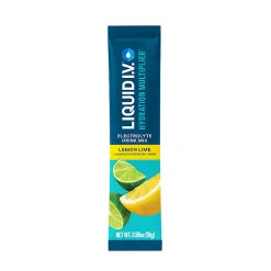 Liquid IV Lemon Lime Hydration Multiplier, 0.56 Fl Oz, Pack Of 10 Pouches